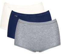 Sloggi 3P Basic Plus Maxi Colored Blau/Grau Baumwolle 50 Damen