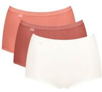 Sloggi 3P Basic Plus Maxi Colored Lachsrosa Baumwolle 38 Damen