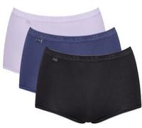 Sloggi 3P Basic Plus Maxi Colored Schwarz/Blau Baumwolle 50 Damen