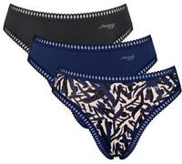 Sloggi Damen Sloggi GO Crush High Leg C3P, Blue - Dark Combination, S