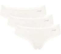 sloggi Women's GO Crush Hipster C3P Briefs, Silk White, M (3er Pack)