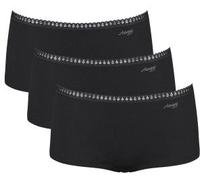 Sloggi - GO Crush - Short Slip - 3er Pack (L Schwarz)