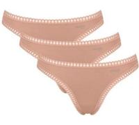 String SLOGGI "GO Crush", Damen, Gr. S, cameo braun, Single Jersey, Obermaterial: 95% Baumwolle, 5% Elasthan, Unterhosen, mit Spitzendetails,, uni, gemustert (93284003-S) cameo braun