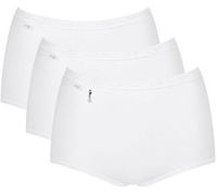 Sloggi 3P Pearl Maxi Weiß Baumwolle 38 Damen