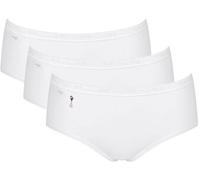 Sloggi 3P Pearl Midi Weiß Baumwolle 46 Damen