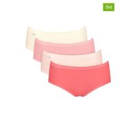 Sloggi 4er-Set: Pantys "Basic+" in Creme - Größe 46 | Damen Unterteile