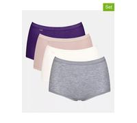 Sloggi 4er-Set: Taillenpantys in Bunt - Größe 48 | Damen Unterteile