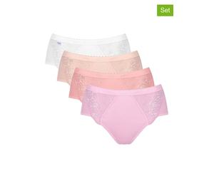 Sloggi 4er-Set: Taillenslips "Chic" in Beige - Größe 50 | Damen Unterteile