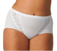 sloggi Damen Chic Maxi 4P Slip, White, 54