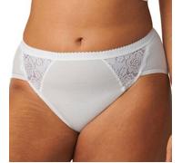 sloggi Damen Chic Midi 4P Slip, White, 48