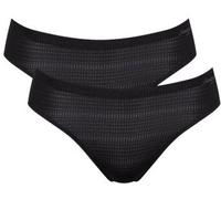 Sloggi 4P ZERO Motion Ultra High Leg Brief Schwarz Polyester Small Damen