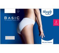 Sloggi Damen Unterhose Basic+ Tai , 2-Pack, 42, Weiß