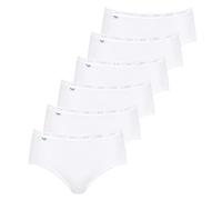 Sloggi - Basic+ - Damen - Midi Slip - 6er Pack (48, 6 X Weiß)