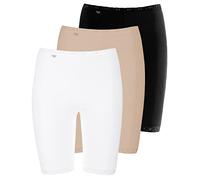 Sloggi - Basic+ - Long Slip - 3er Pack (48 Weiß/Schwarz/Skin)