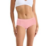 Midislip SLOGGI "Basic+ Midi C3P", Damen, Gr. 36, rot, gelb, Single Jersey, Obermaterial: 95% Baumwolle, 5% Elasthan, körpernah, Unterhosen, perfekter Sitz (90737619-36) rot, gelb