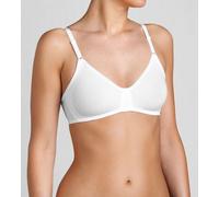 Sloggi BH Basic+ N Damen ohne Bügel, ohne Polsterung, verstellbare Träger, Weiß 75A