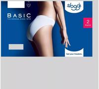 Sloggi Damen Slip Basic+ Tai 2er Pack Weiß Größe 50