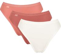 Sloggi Single-Jersey Damen-Slip Basic+ im 3er-Pack orange/weiss 38