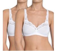 Sloggi BH 2P Romance SI BH Weiß C 85 Damen