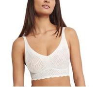 Bustier SLOGGI "ZERO Feel Bliss Bralette" Gr. XXL, N-Gr, weiß (silk white) Damen BHs (88252366-XXL) silk white