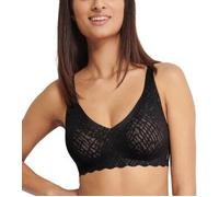 Soft-BH SLOGGI "ZERO Feel Bliss", Damen, Gr. XL, N-Gr, schwarz, Spitze, Obermaterial: 76% Polyamid, 24% Elasthan, Jacquardmuster, unifarben, BHs Soft-BH, mit Stretch-Spitze und herausnehmbare Pads, at