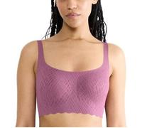 Bustier SLOGGI "ZERO Feel Bliss", Damen, Gr. XL, N-Gr, lila clover, Spitze, Obermaterial: 76% Polyamid, 24% Elasthan, modisch, BHs, Stretch-Spitze, herausnehmbare Pads, bequem (10655668-XL) lila clove