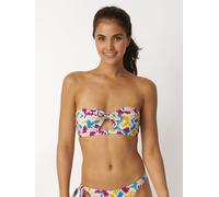 sloggi shore Damen Fancy Guppy Bandeau Bikini Oberteil, Multi-Colour, XL