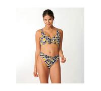 sloggi shore Damen Fancy Guppy Top Bikini Oberteil, Brown - Dark Combination, L