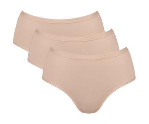 Sloggi Bio Single-Jersey Damen-Hüftslip Go Daily Cotton im 3er-Pack M beige