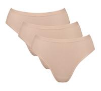 Sloggi Bio Single-Jersey Damen-Slip Go Daily Cotton im 3er-Pack S beige