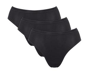 Sloggi Bio Single-Jersey Damen-Slip Go Daily Cotton im 3er-Pack S schwarz
