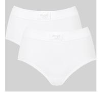 Sloggi Bio Single-Jersey Damen-Taillenslip Double Comfort im 2er-Pack 40 weiß