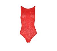 Body SLOGGI "ZERO Feel Bliss Festive", Damen, Gr. L, N-Gr, rot (shanghai rot), Spitze, Obermaterial: 76% Polyamid, 24% Elasthan, Bodys Body, nahtlos mit Spitzenoptik (92793507-L) shanghai rot