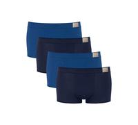 sloggi Boxershort 4er Pack Herren Baumwolle blau, M