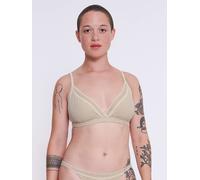 Sloggi BH GO Ribbed Bralette Baumwolle Damen Beige S