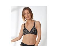 S by sloggi Damen Seven Soft Bra Bügelloser BH, Black, S