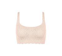 Bustier SLOGGI "ZERO Feel Bliss Top", Damen, Gr. S, N-Gr, puff pink, Spitze, Obermaterial: 76% Polyamid, 24% Elasthan, BHs Bustier, unsichtbar mit Spitzenoptik (47683854-S) puff pink