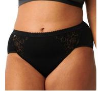 Sloggi Chic Lace Midi Schwarz Baumwolle 44 Damen