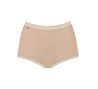 sloggi Damen Basic+ Maxi Brief 4er Pack 4er Pack Maxi-Slip aus Kerngesponnene Baumwolle mit weichen Nähten, die völlig unsichtbar sind Garantierte Formbeständigkeit und Farbbrillanz., Puder (Haut), 50