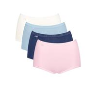 Sloggi Slip Basic+ Maxi - 95% Baumwolle, 5% Elasthan, körpernah - Damen Gr. 44 Multicolor
