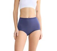 Maxislip SLOGGI "Basic+", Damen, Gr. 38, blau (multiple colours 20), Single Jersey, Obermaterial: 95% Baumwolle, 5% Elasthan, körpernah, Unterhosen, Baumwollmischung, weiche Nähte, hohe Taille, elasti