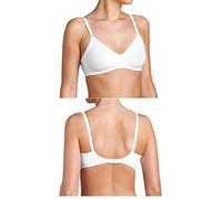 Sloggi BH Basic+ N Damen ohne Bügel, ohne Polsterung, verstellbare Träger, Weiß 75A