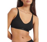 Sloggi Damen Baumwolle BH Ever Ease Soft Bra, ohne Bügel, ohne Polsterung, Verstellbare Träger, S, Schwarz