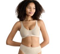 Soft-BH SLOGGI "EVER Ease", Damen, Gr. S, N-Gr, beige (sand beige), Single Jersey, Obermaterial: 82% Baumwolle, 18% Elasthan, BHs Soft-BH, temperaturausgleichend, Baumwolle, atmungsaktiv (97845006-S)