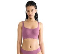 Bustier SLOGGI "ZERO Feel Bliss", Damen, Gr. XL, N-Gr, lila clover, Spitze, Obermaterial: 76% Polyamid, 24% Elasthan, modisch, BHs, Stretch-Spitze, herausnehmbare Pads, bequem (10655668-XL) lila clove