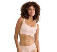 Bustier SLOGGI "ZERO Feel Bliss Top", Damen, Gr. M, N-Gr, puff pink, Spitze, Obermaterial: 76% Polyamid, 24% Elasthan, BHs Bustier, unsichtbar mit Spitzenoptik (47683854-M) puff pink