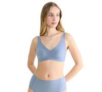 Soft-BH SLOGGI "ZERO Feel 2.0", Kinder, Gr. S, N-Gr, chambray, Single Jersey, Obermaterial: 76% Polyamid, 24% Elasthan, BHs, nahtlos, herausnehmbaren Pads, V-Ausschnitt, breite Träger, Microfaser (491