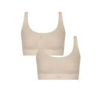 Sloggi Damen Bustier 2-Pack Ever Ease Top - Sand BEIGE - Größe XL
