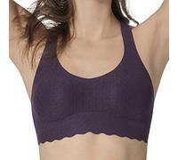 sloggi Damen ZERO Feel Lace Top Bustier, Blackcurrant Juice, XS