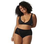 Maxislip SLOGGI "Chic" Gr. 44, 4 St., schwarz (black) Damen Unterhosen Taillenslips mit Einsätzen aus elastischer Spitze (62270423-44)